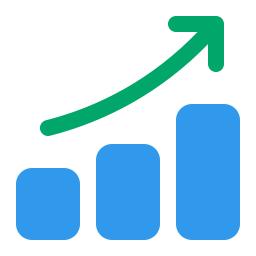 Diagramm mit Trend