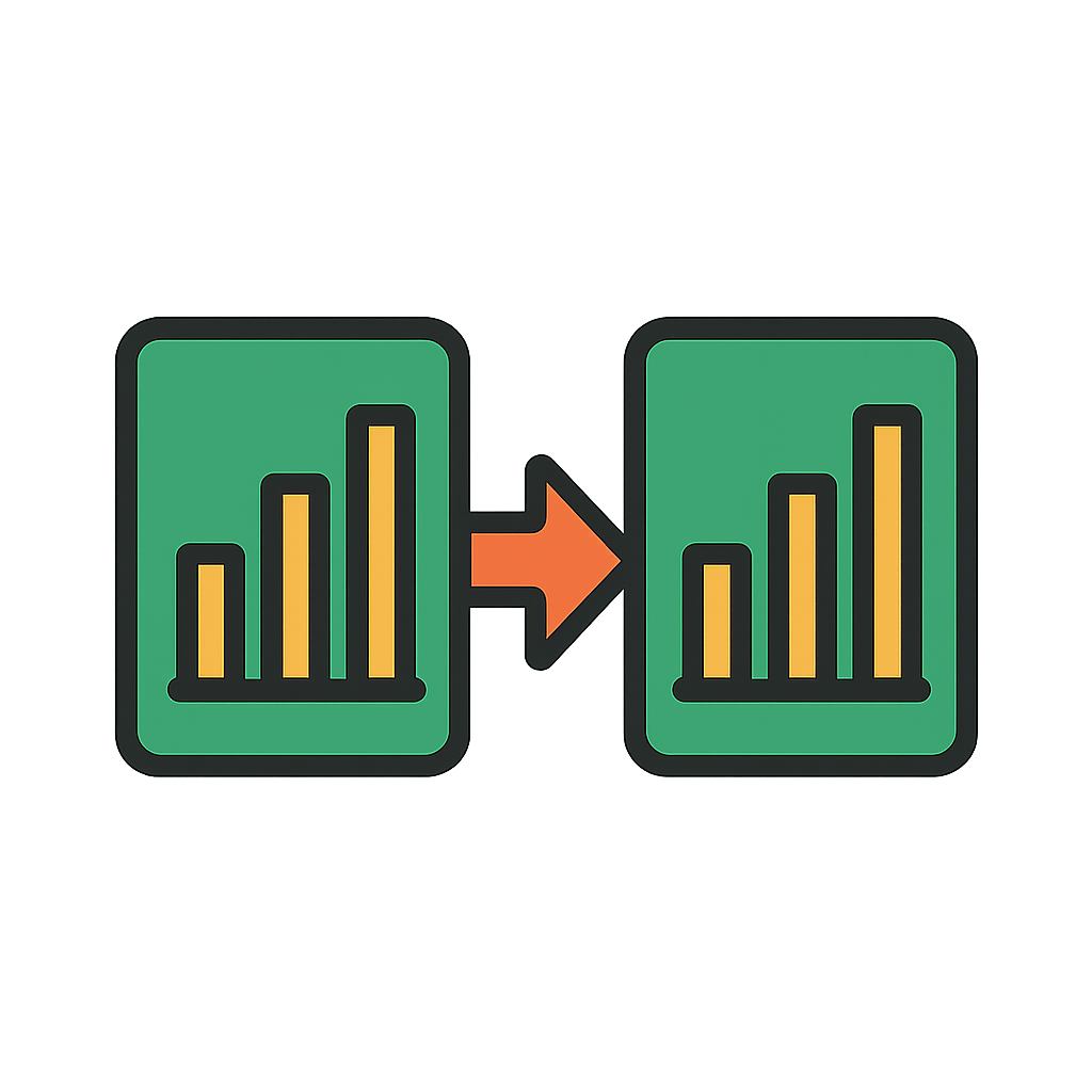 Diagramm mit Trend